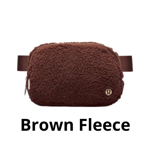 Lululemon 1L Unisex Everywhere Belt Bag Fleece Brown/Gold BRAND NEW - Picture 8 of 8